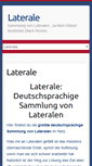 Mobile Screenshot of laterale.de