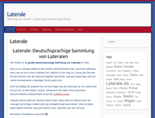 Tablet Screenshot of laterale.de